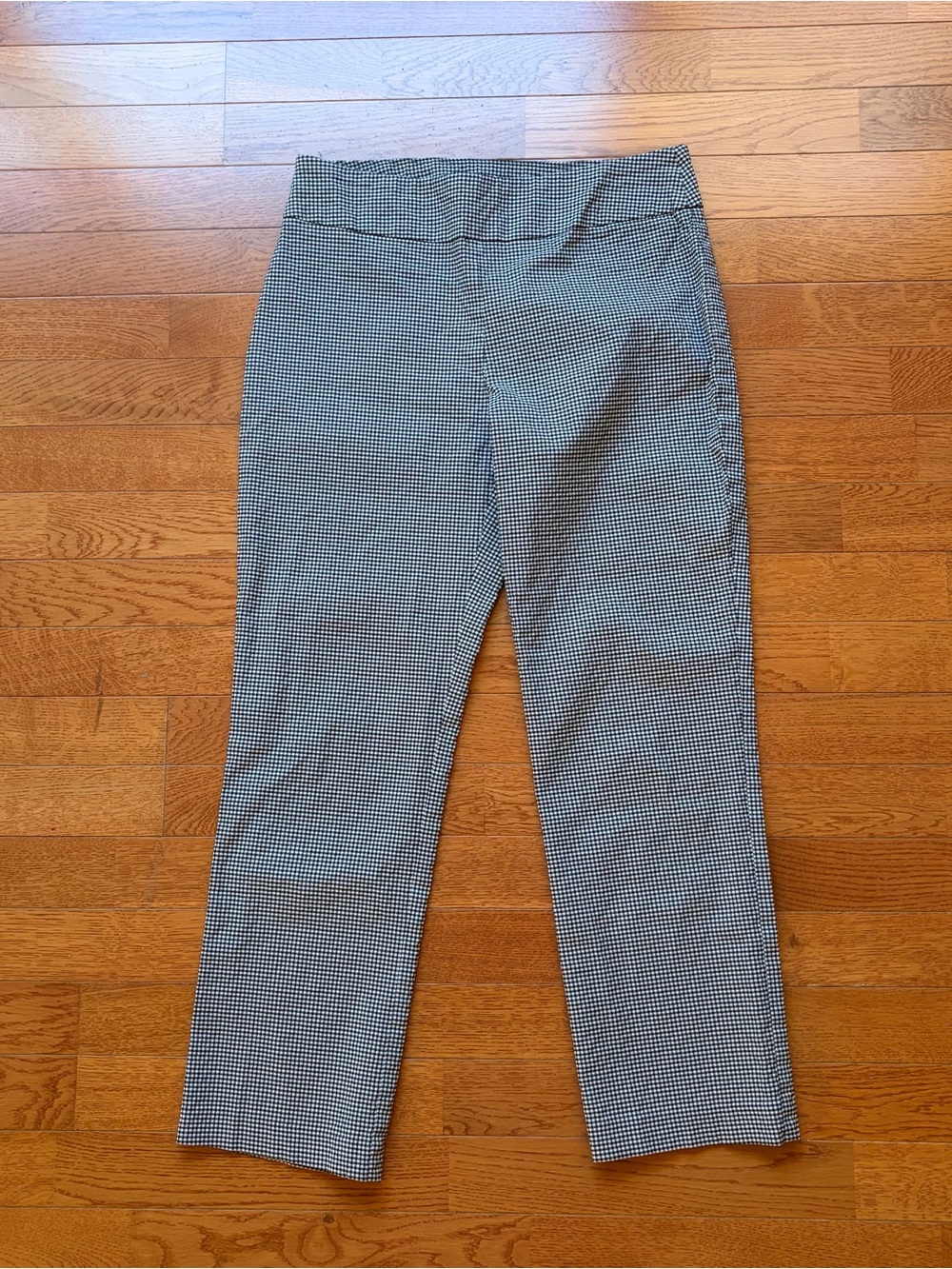 Attyre New York Black White Gingham Check Pants